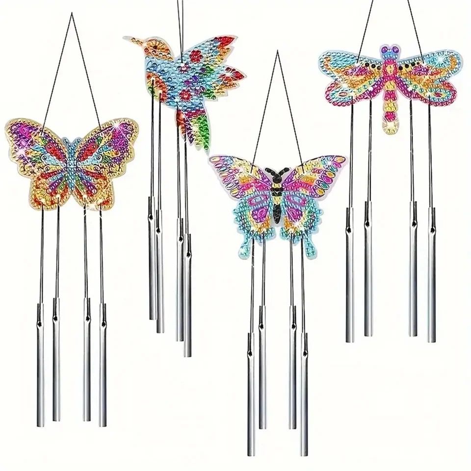 Vlinders Windgong 2+2 gratis | Diamond painting Deco Hanger