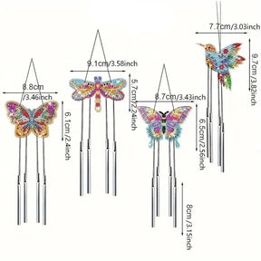 Vlinders Windgong 2+2 gratis | Diamond painting Deco Hanger