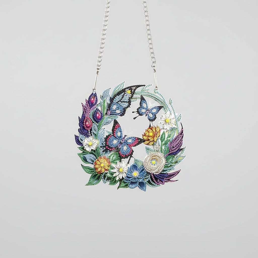 Decoratie hanger | Vlinders | Diamond painting