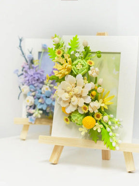 Bloemen schilderij | Bouwsteentjes