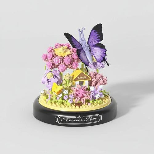 Paarse Vlindertuin | Bouwsteentjes