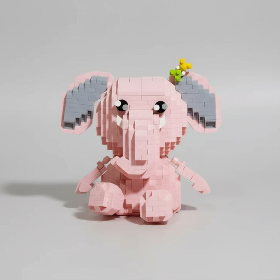 Roze Olifant | Bouwsteentjes