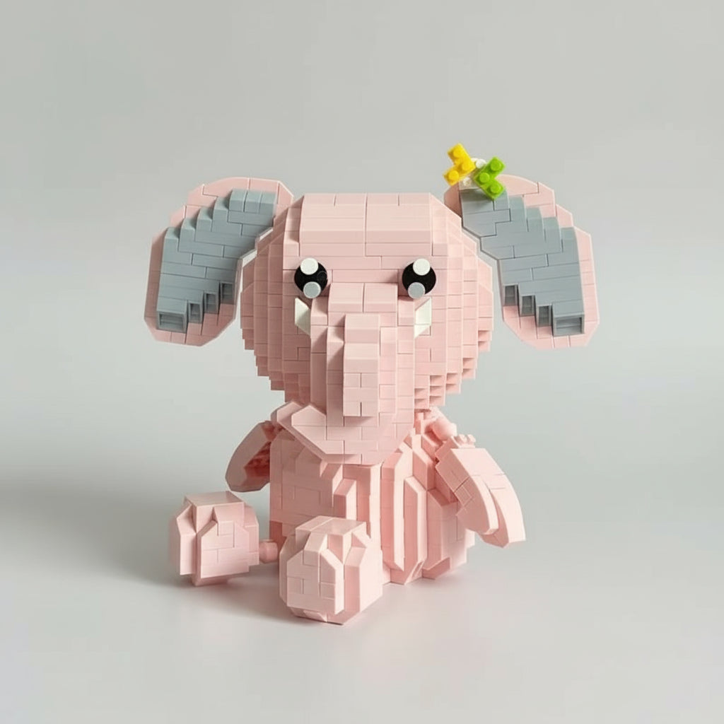 Roze Olifant | Bouwsteentjes