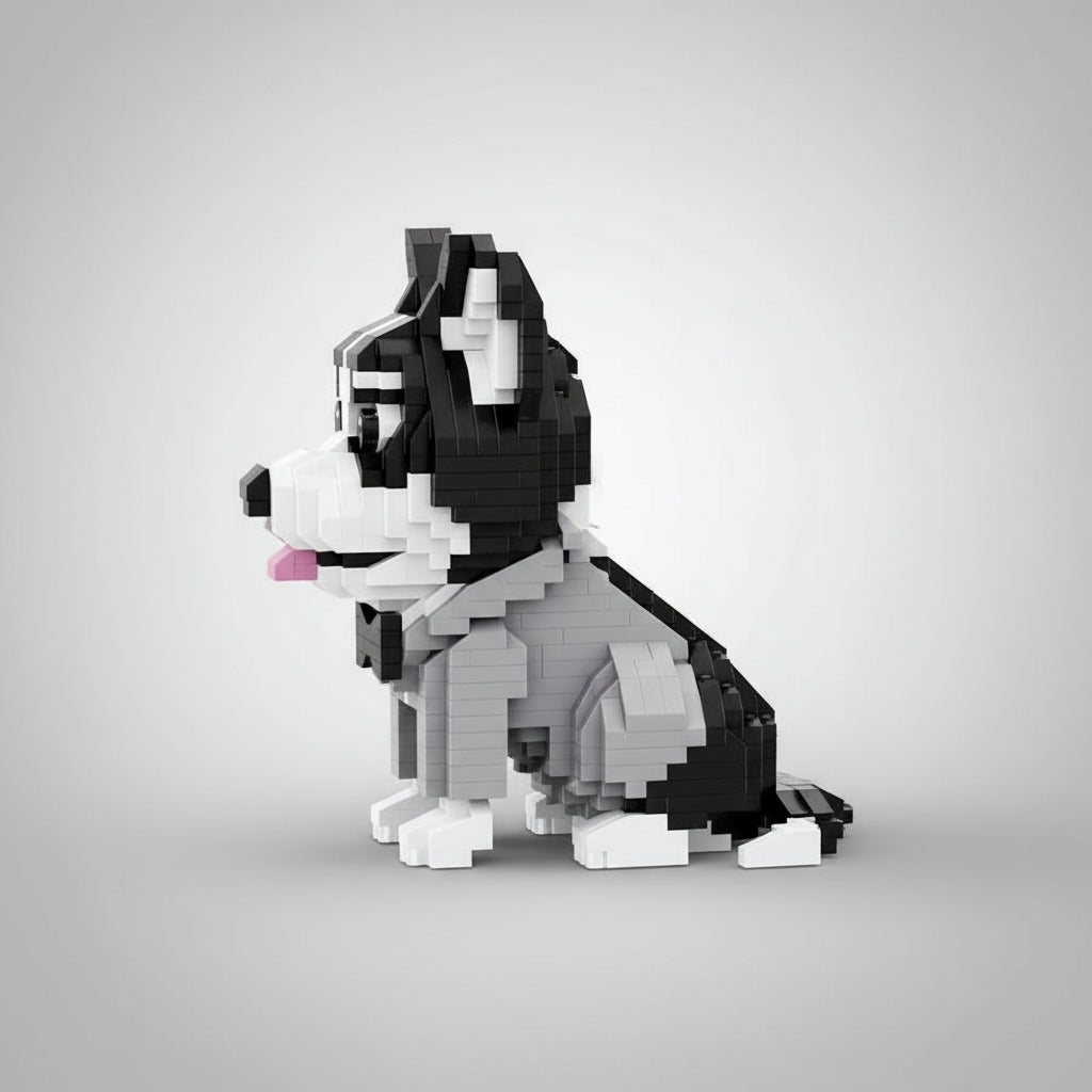 Schattige Husky | Bouwsteentjes
