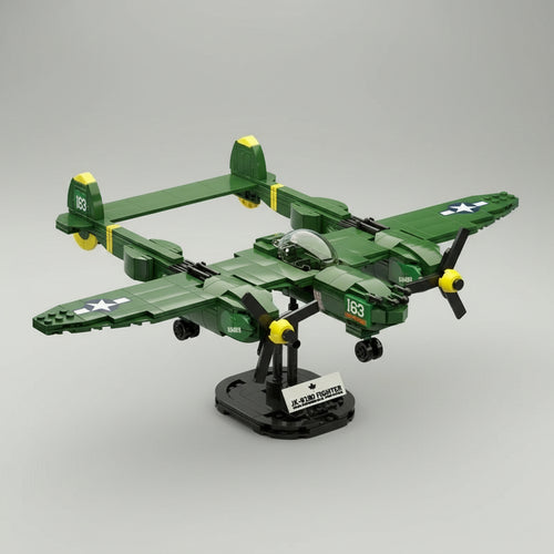 Groene straaljager | Bouwsteentjes