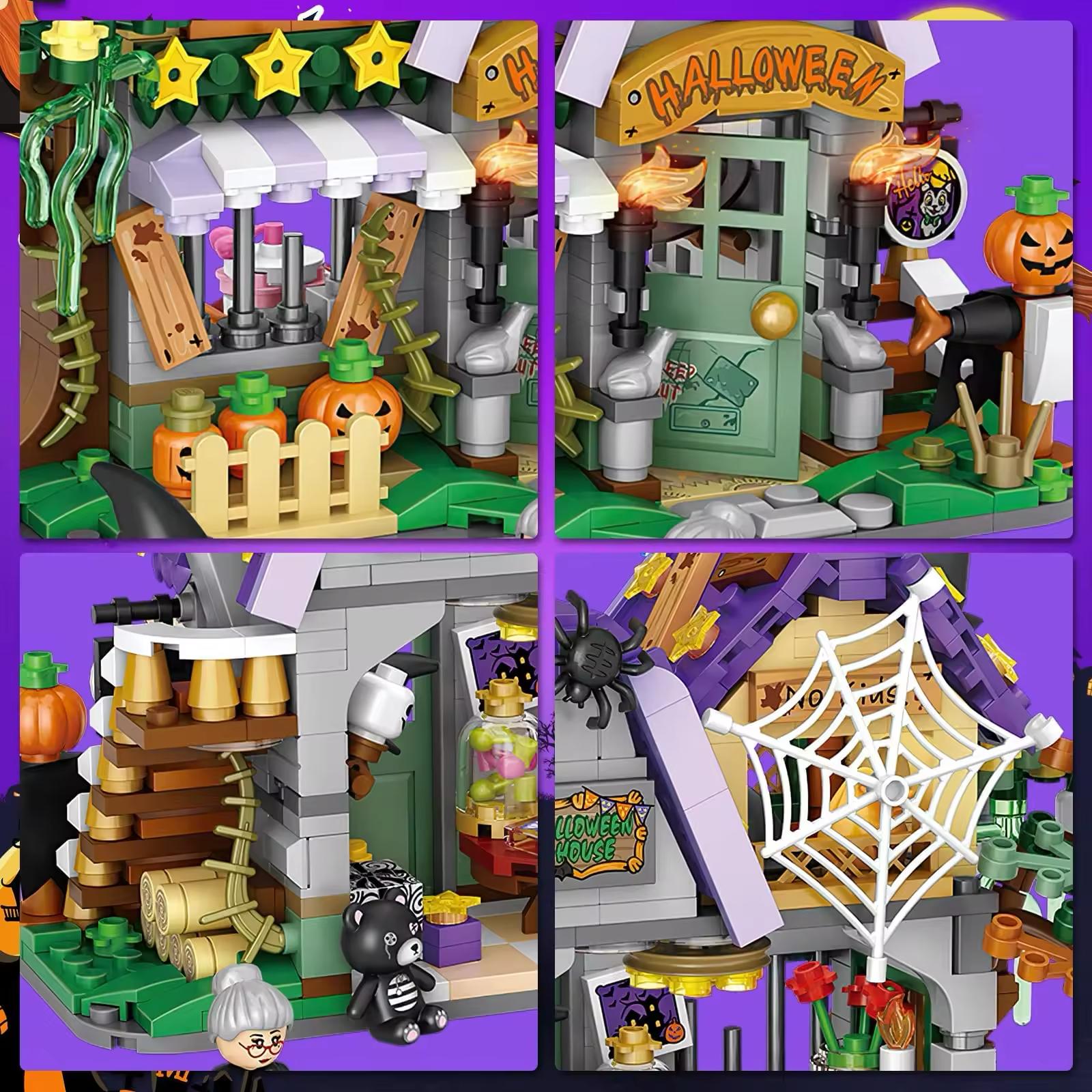 Halloween Huis | Bouwsteentjes