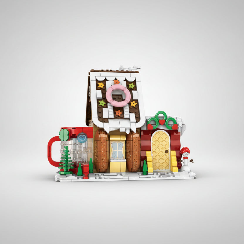 Cake huis pennenhouder | Bouwsteentjes