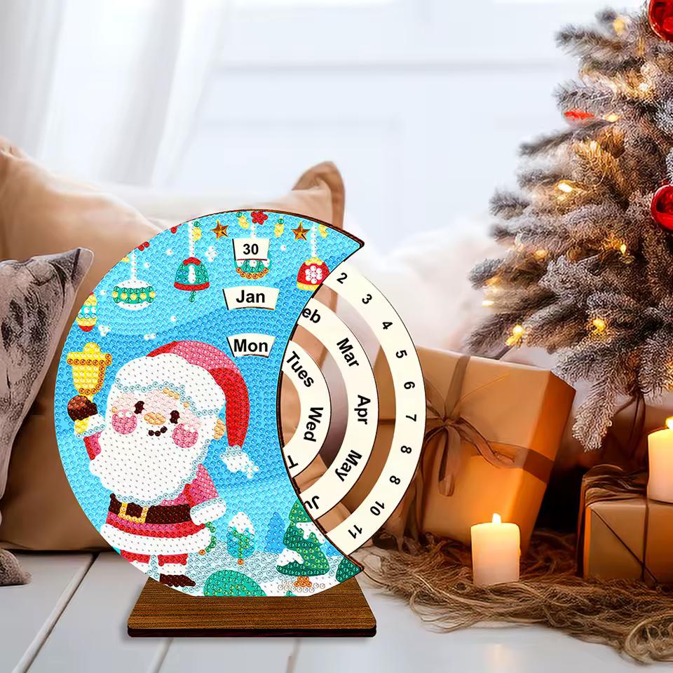 Kerstman met bel | Kalender | Diamond painting