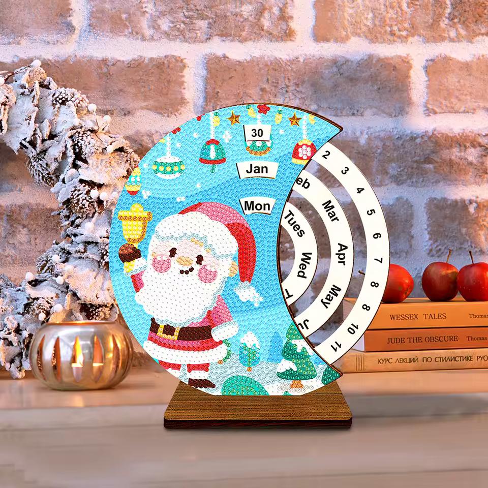 Kerstman met bel | Kalender | Diamond painting