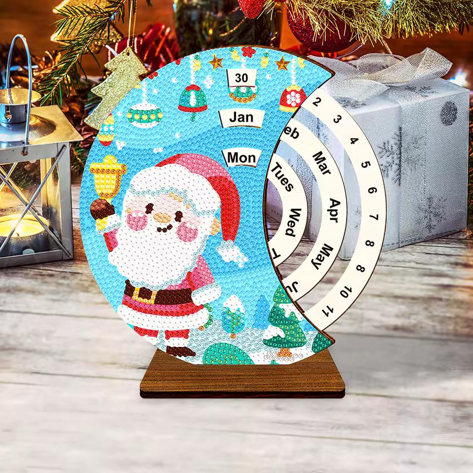 Kerstman met bel | Kalender | Diamond painting