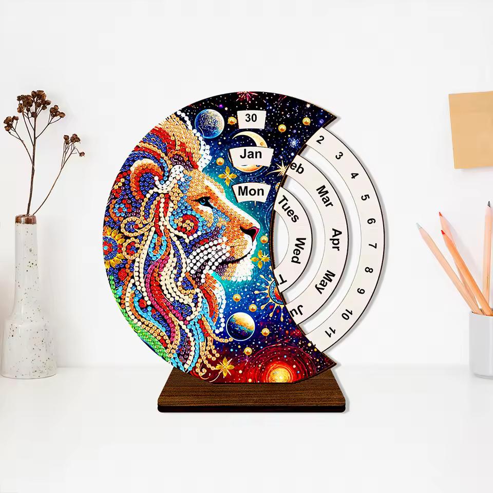 Leeuw | Kalender | Diamond painting
