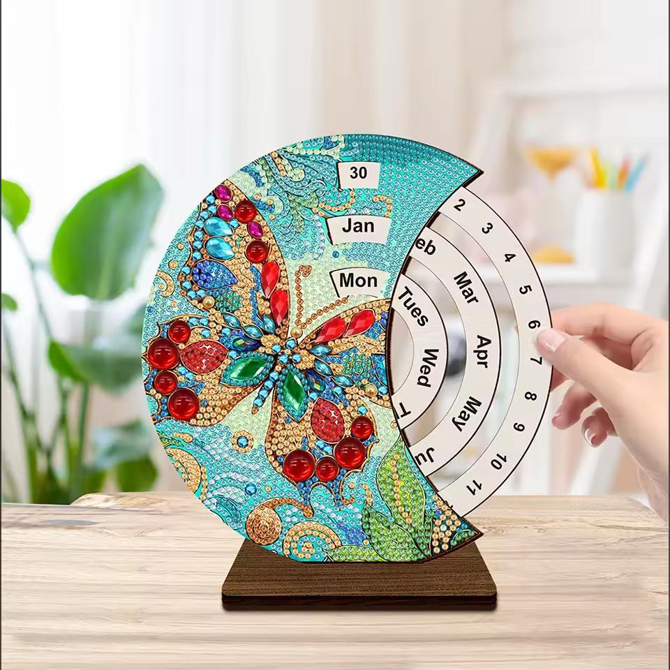 Rode vlinder | Kalender | Diamond painting