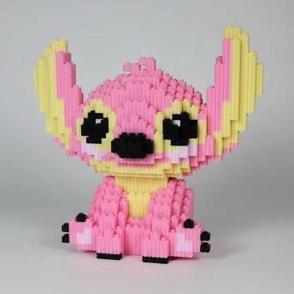 Verlegen roze wezen | Bouwsteentjes