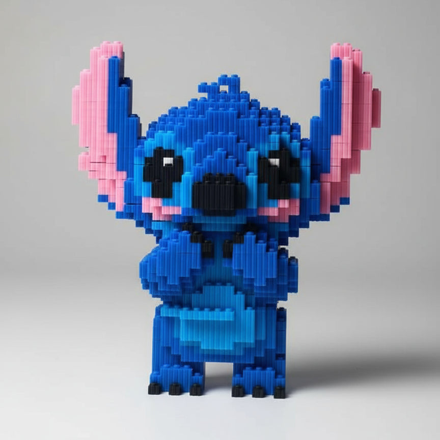 Verlegen blauw wezen | Bouwsteentjes