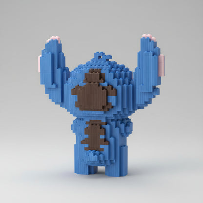 Verlegen blauw wezen | Bouwsteentjes