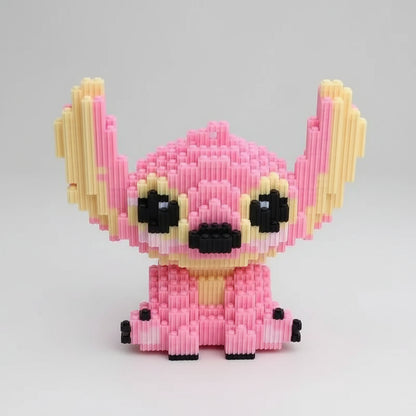 Verlegen roze wezen | Bouwsteentjes