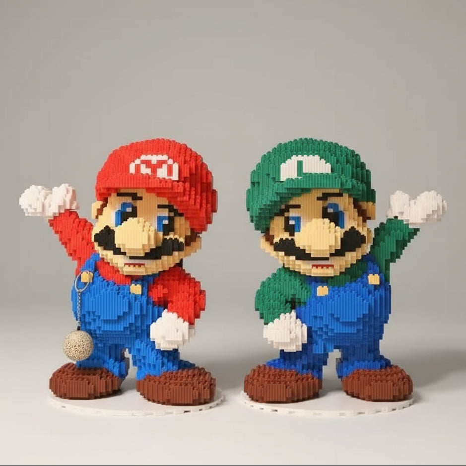 Juichende Rode Loodgieter | Bouwsteentjes