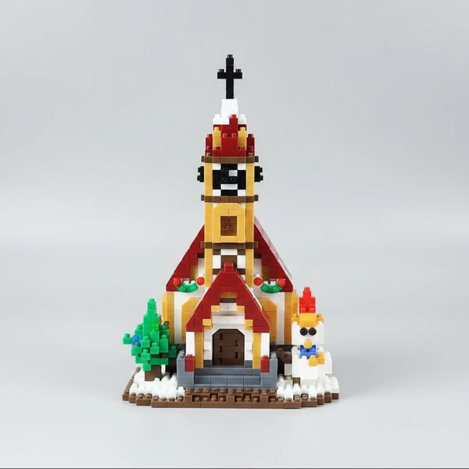Kerstkerk | Bouwsteentjes