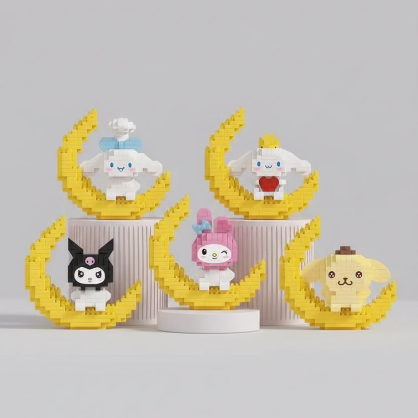 Mini's op de maan | Bouwsteentjes