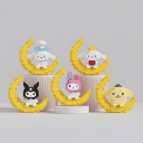 Mini's op de maan | Bouwsteentjes