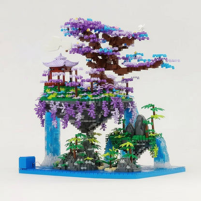 Boomeiland met waterval | Bouwsteentjes