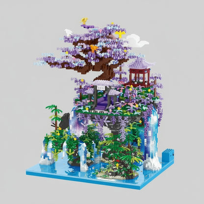 Boomeiland met waterval | Bouwsteentjes