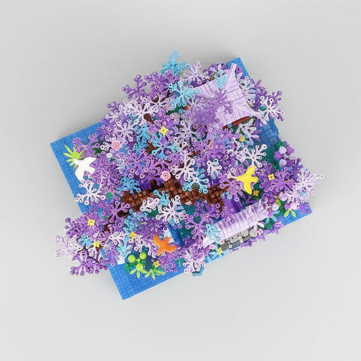 Boomeiland met waterval | Bouwsteentjes