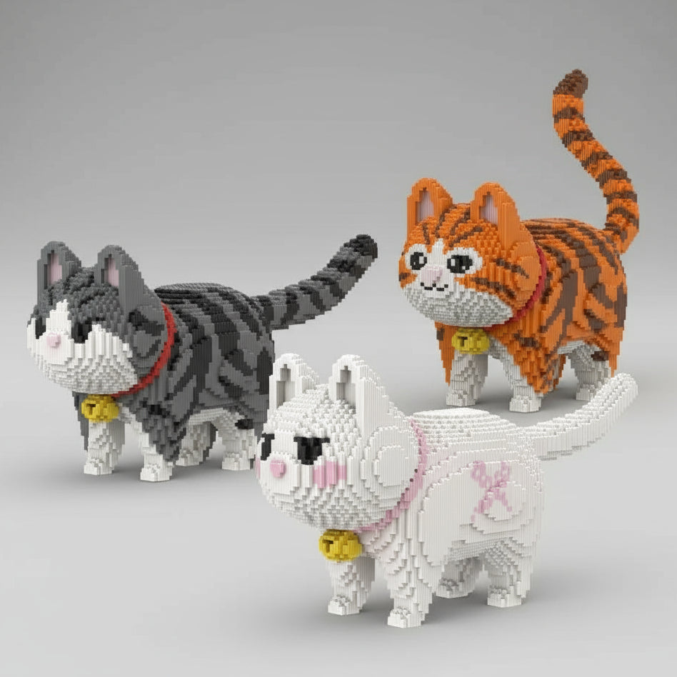 Grote katten | Bouwsteentjes