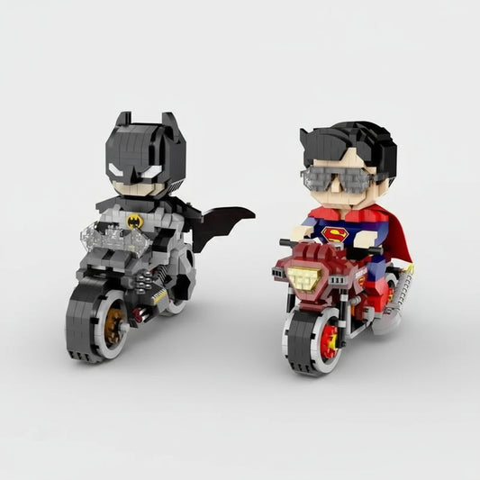 Stoere superhelden op motor | Bouwsteentjes