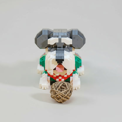 Schattige Schnauzer | Bouwsteentjes