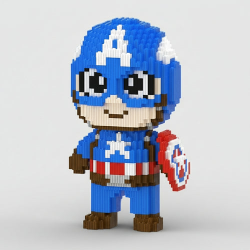 Blauwe Superheld | Bouwsteentjes