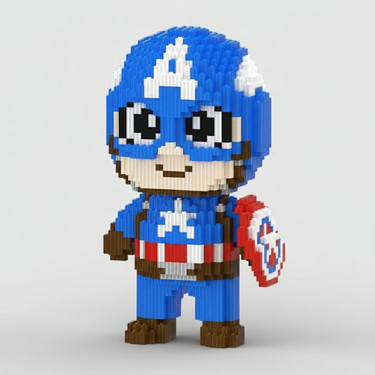 Blauwe Superheld | Bouwsteentjes