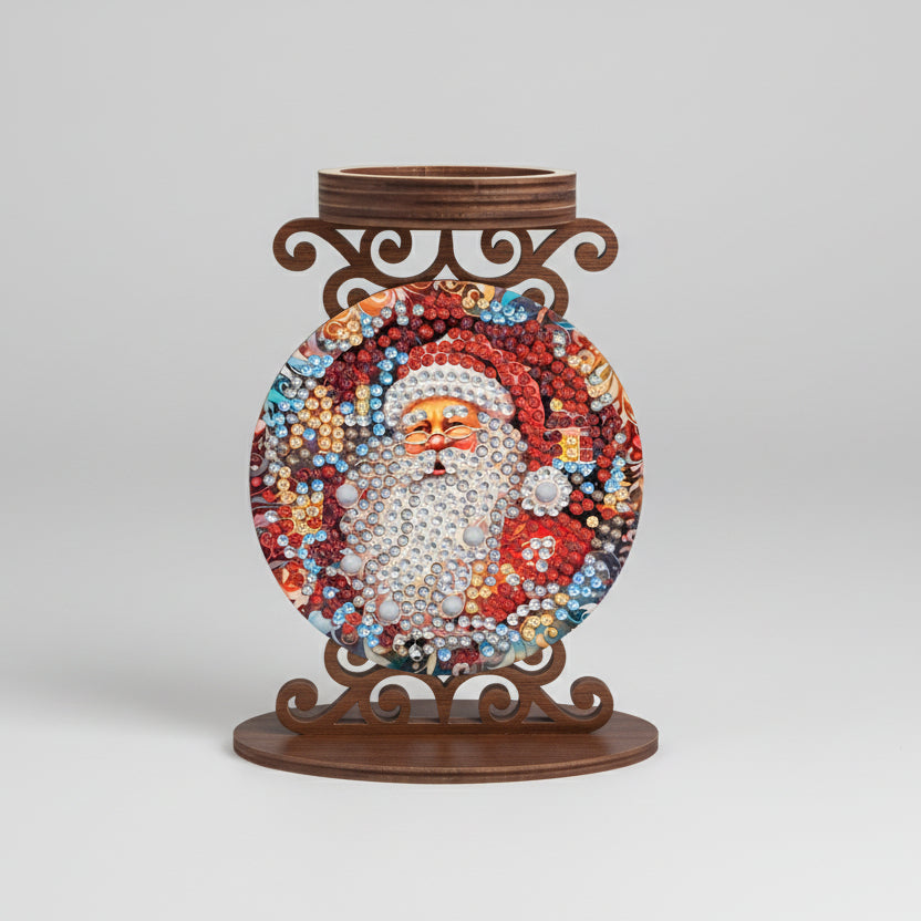 Kerstman | kaarshouder | Diamond Painting