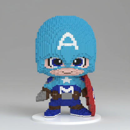 Mega blauwe superheld | Bouwsteentjes