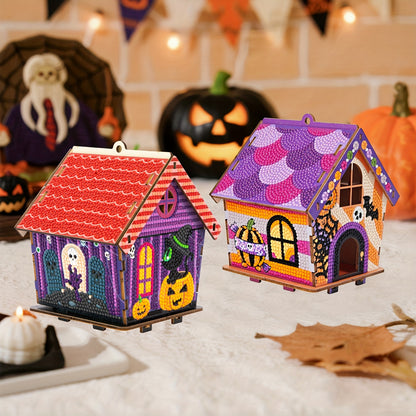 Halloween huisje | hanger | Diamond painting