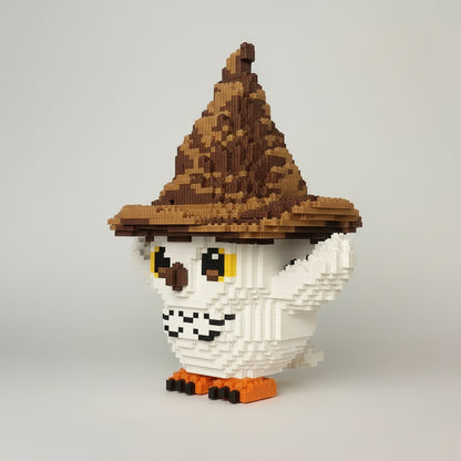 Uil met hoed | Bouwsteentjes