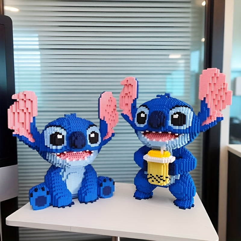 Zittend blauw wezen | Bouwsteentjes