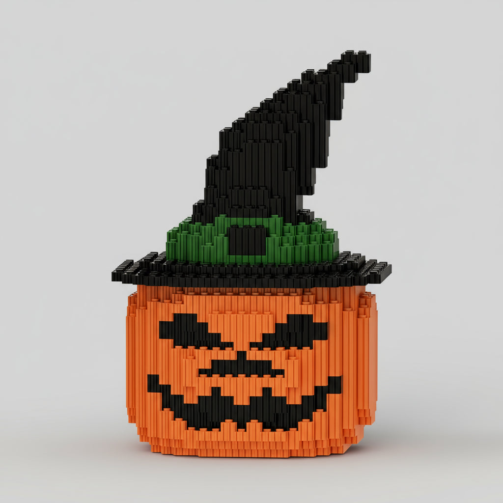 Halloween pompoen | Bouwsteentjes