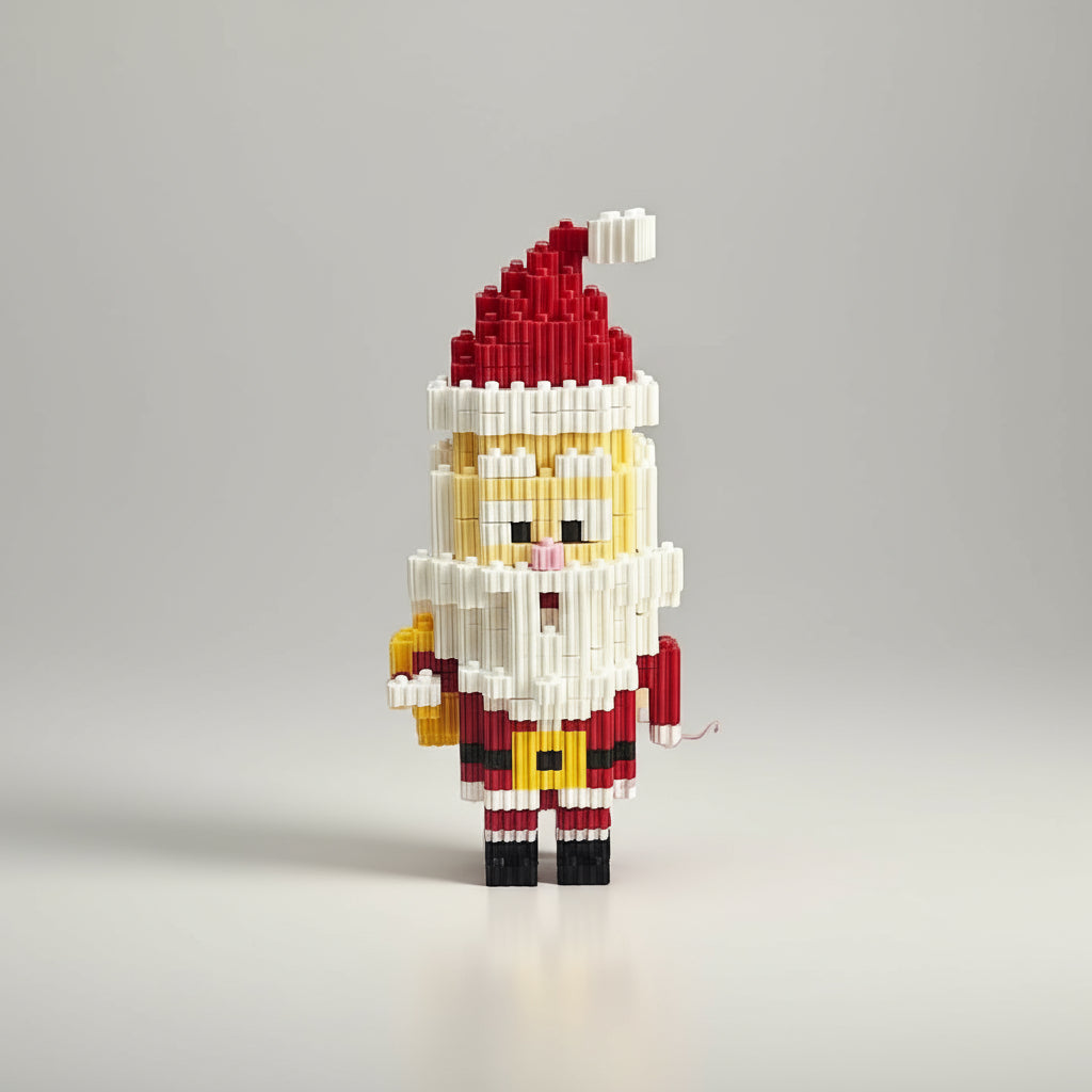 Drie kerst figuren | Bouwsteentjes