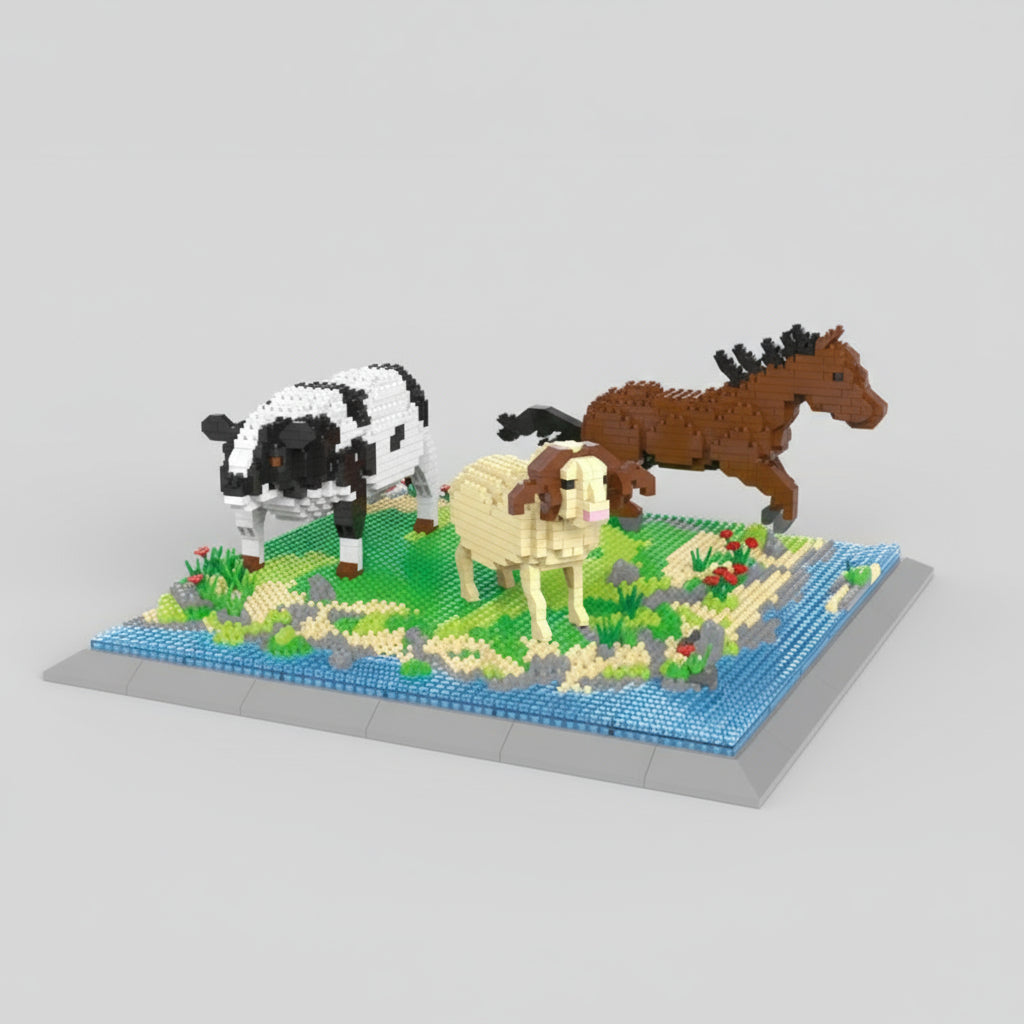Alle Land En Lucht Dieren Bouwblokjes