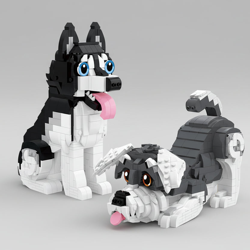 Liggende Schnauzer | Bouwsteentjes