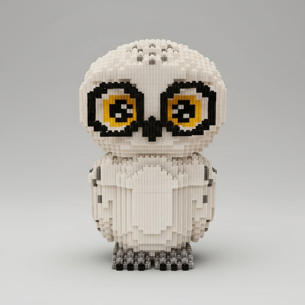 Witte uil | Bouwsteentjes