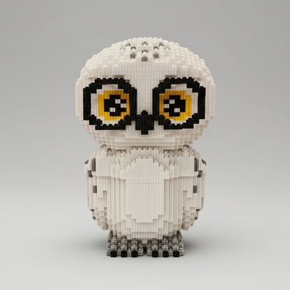 Witte uil | Bouwsteentjes