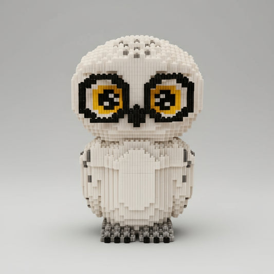 Witte uil | Bouwsteentjes