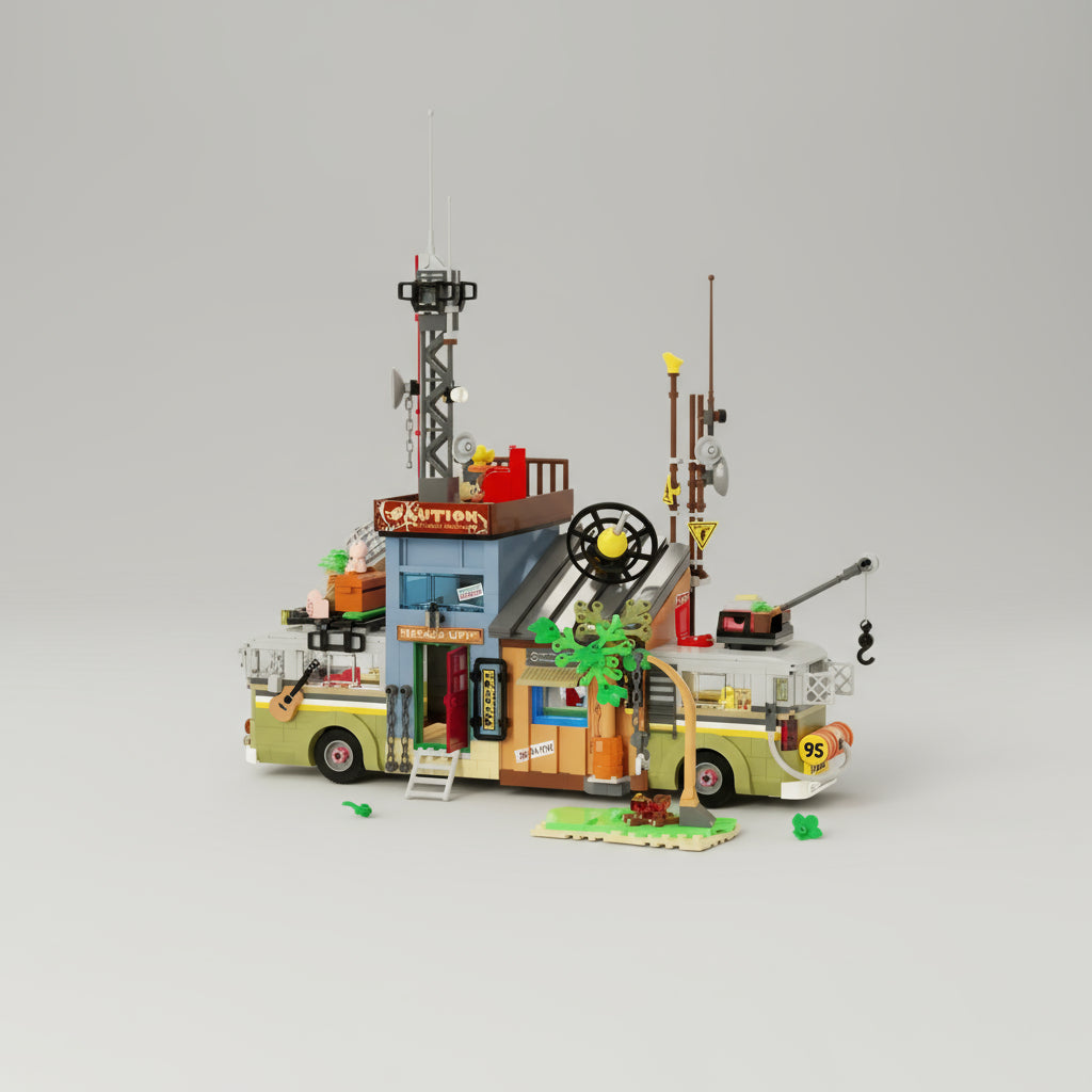 Reis bus | Bouwsteentjes