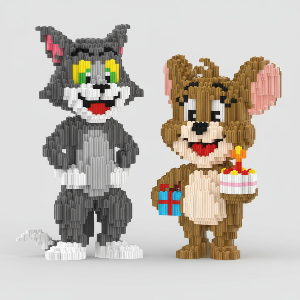 Muis met taartje | Bouwsteentjes