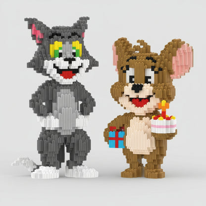 Muis met taartje | Bouwsteentjes