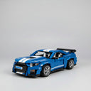 Coole blauwe sport auto | Bouwsteentjes
