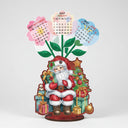 Zittende kerstman | kalender | Diamond painting