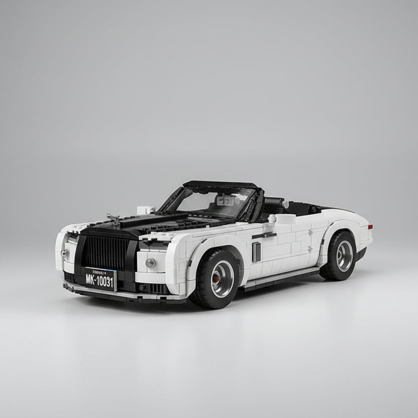 Witte Saloon auto | Bouwsteentjes